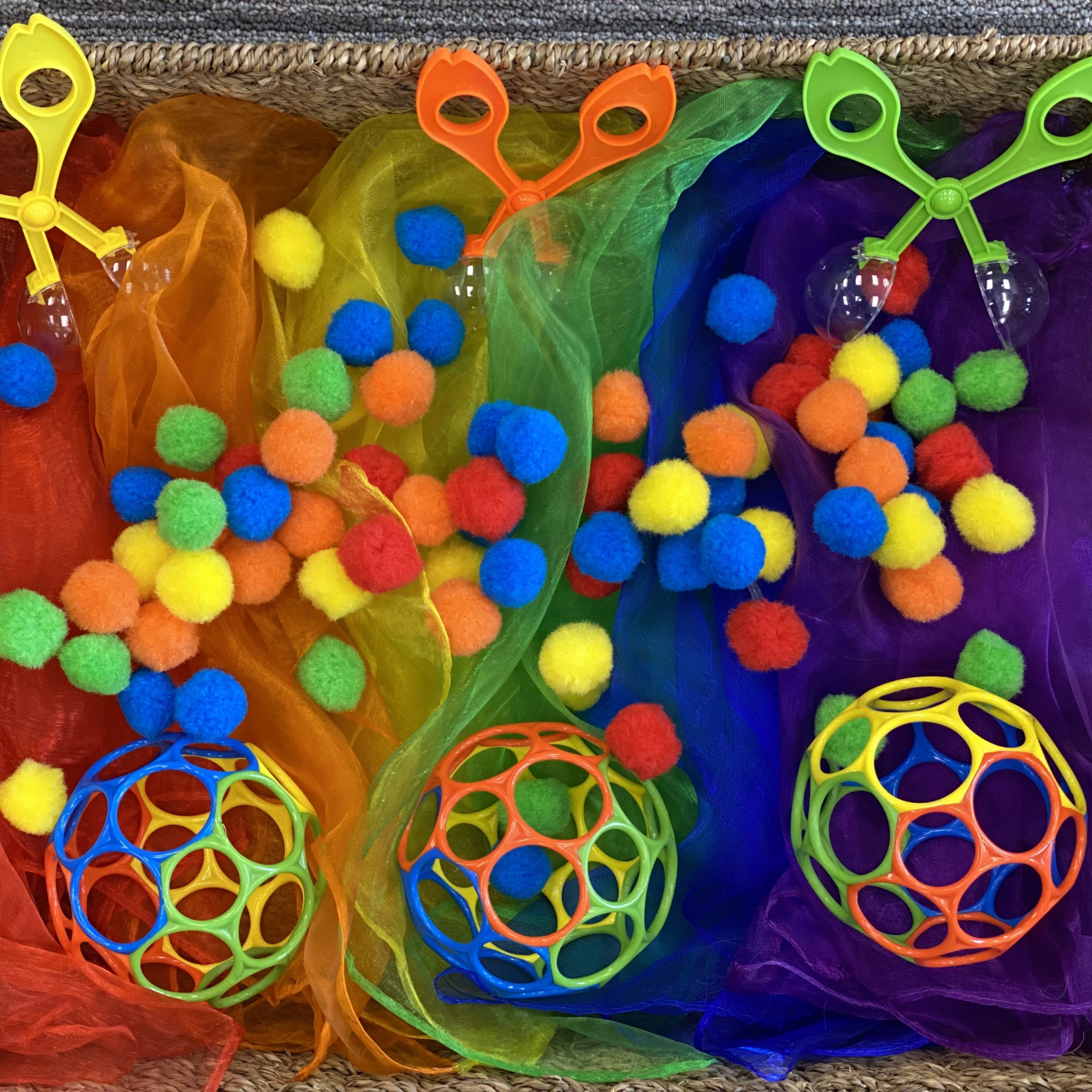 Infants & Toddlers Explore Colours Through Sensory Play