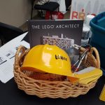 Lego Architect book with childrens hardhat