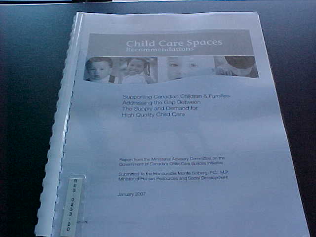 Child Care Spaces Recommendations