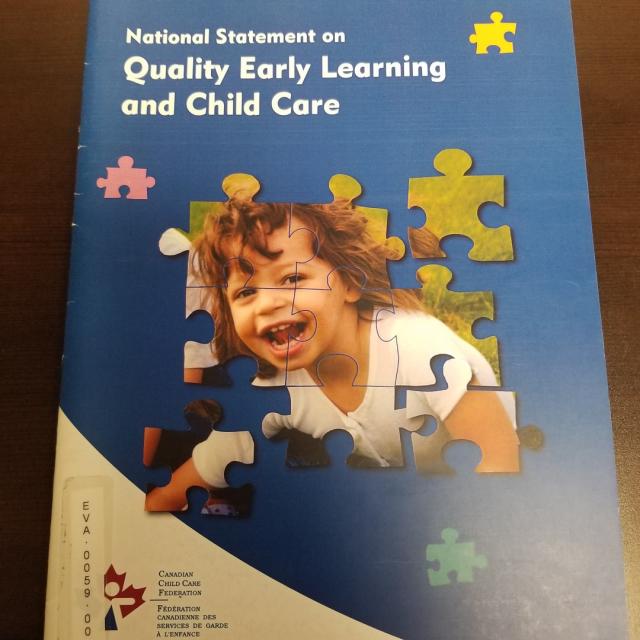 National Statement On Quality Early Learning And Child Care