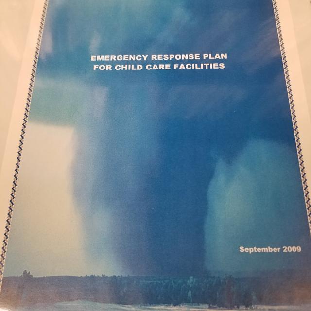 Emergency Response Plan For Child Care Facilities