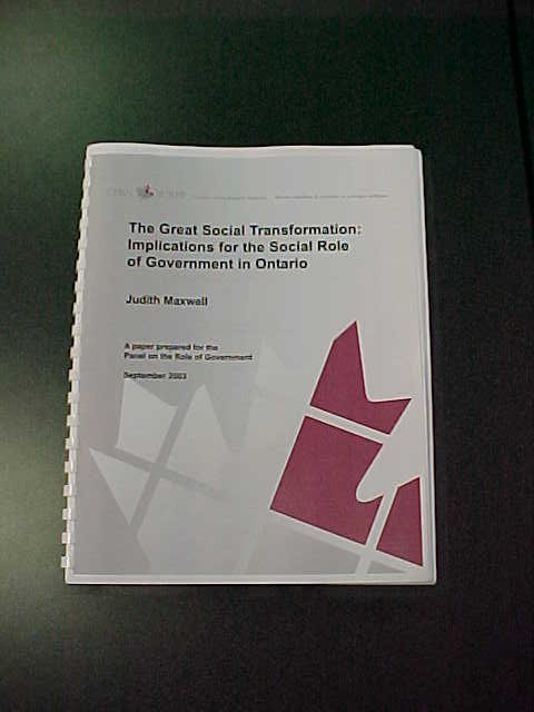 The Great Social Transformation: Implications For The Social