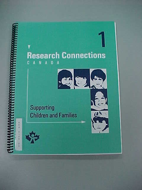 Research Connections Canada - Volume 1