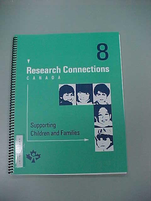 Research Connections Canada - Volume 8