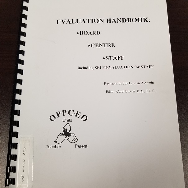 Evaluation Handbook: Board, Centre, Staff