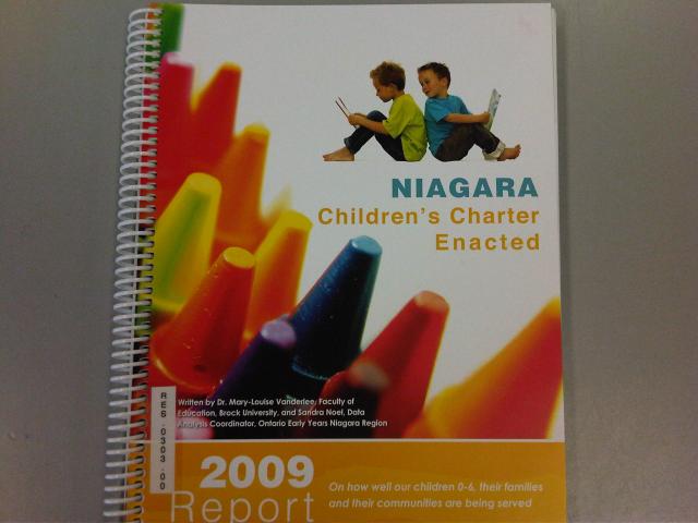 Niagara Children's Charter Enacted:  2009 Report