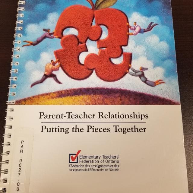 Parent-Teacher Relationships - Putting the Pieces Together