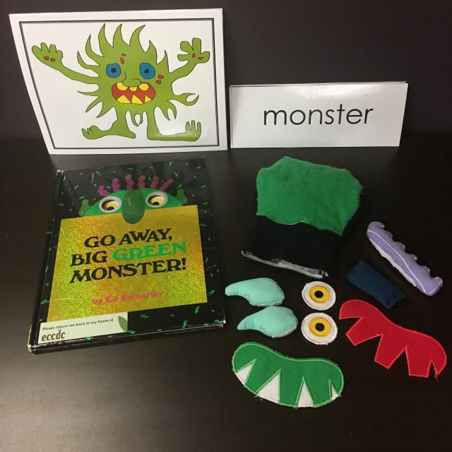 Stories, Poems, and Songs: Go Away Big Green Monster Storytelling Set