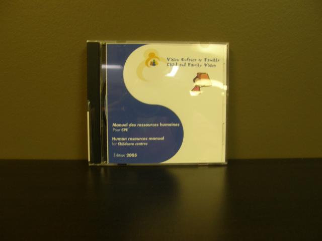 Child & Family Vision - Human Resource Manual for Childcare Centres 2005 (CD)