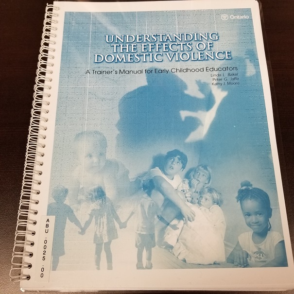 Understanding the Effects of Domestic Violence - A Trainer's Manual for Early Childhood Educators