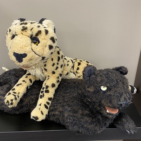 Imaginative and Pretend Play: Cheetah & Black Panther Hand Puppets