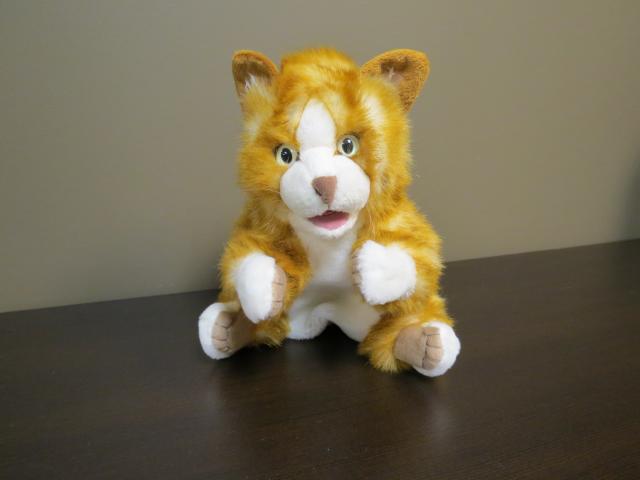 Orange Tabby Kitten Hand Puppet