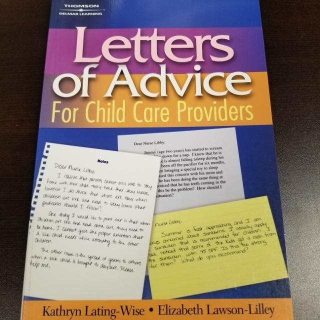 Letters Of Advice For Child Care Providers