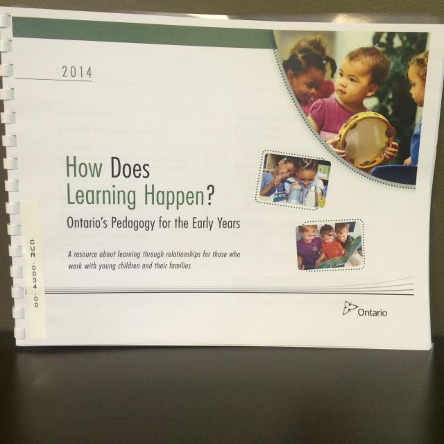 How Does Learning Happen?  Ontario's Pedagogy for the Early Years (2014)