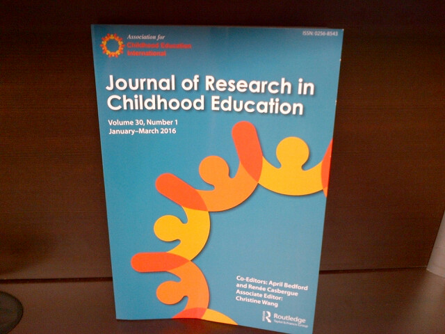 Journal of Research in Childhood Education (Volume 30, Number 1 January-March 2016)