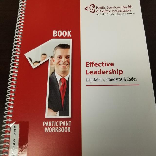 Effective Leadership: Legislation, Standards and Code Participant Workbook (Book 1)