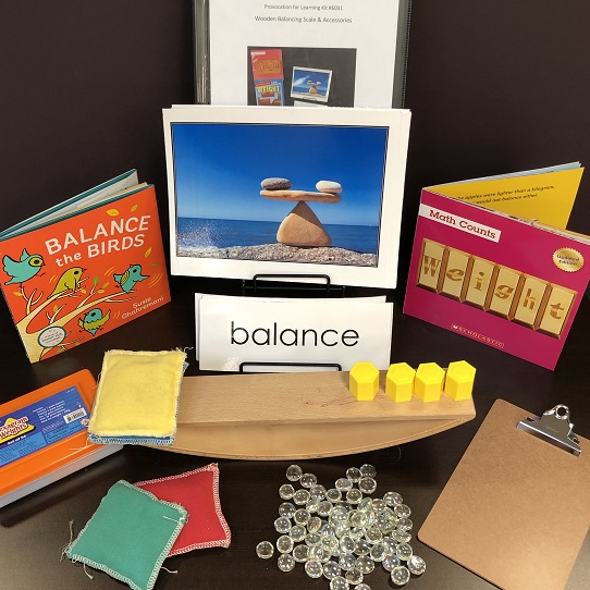 Mastering Math Collection: Wooden Balancing Scale and Accessories