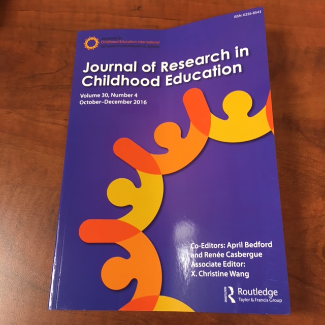 Journal of Research in Childhood Education (Volume 30, Number 4 October- December 2016)