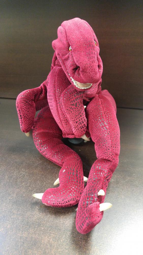 Red Dinosaur Hand Puppet