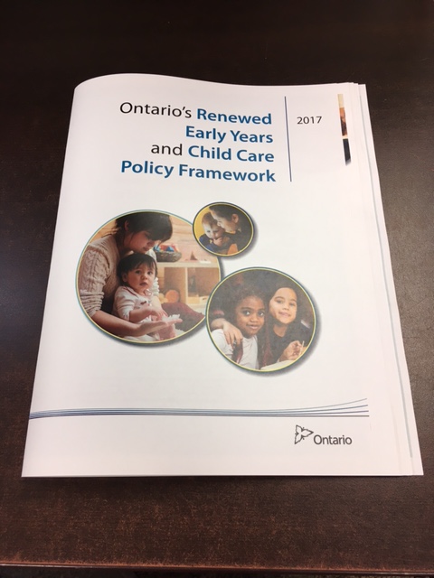 Ontario's Renewed Early Years and Child Care Policy Framework