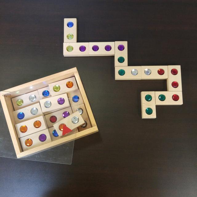 Building, Technology & Block Centre Materials: Wooden Diamond Dominoes