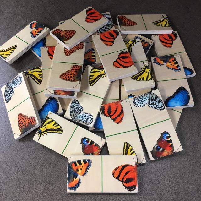 Mastering Math Collection: Wooden Butterfly Dominoes