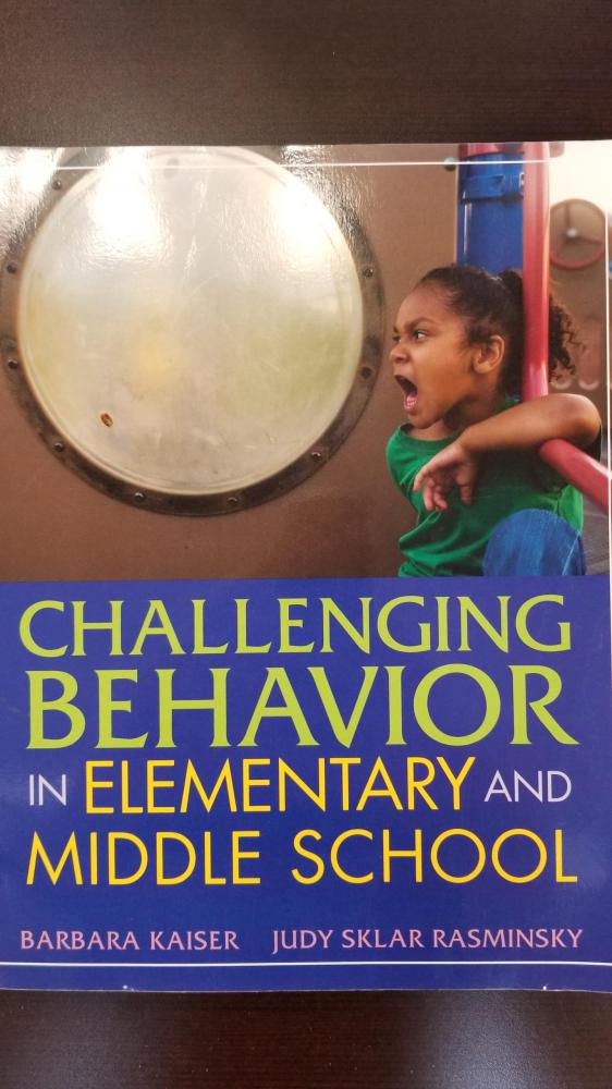 Challenging Behavior in Elementary and Middle School 