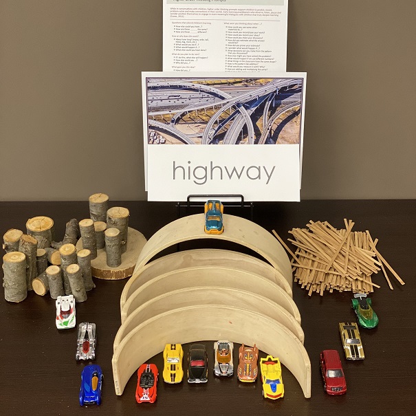 Building, Technology & Block Centre Materials:  Vehicles with Wooden Arches and Tree Blocks