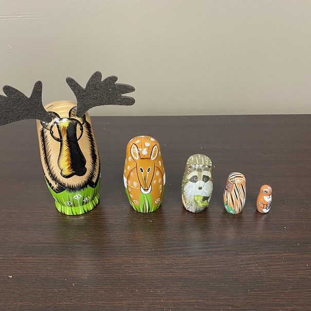 Resource Consultant Specialized Materials: Sequencing Wooden Nesting Dolls - Animals