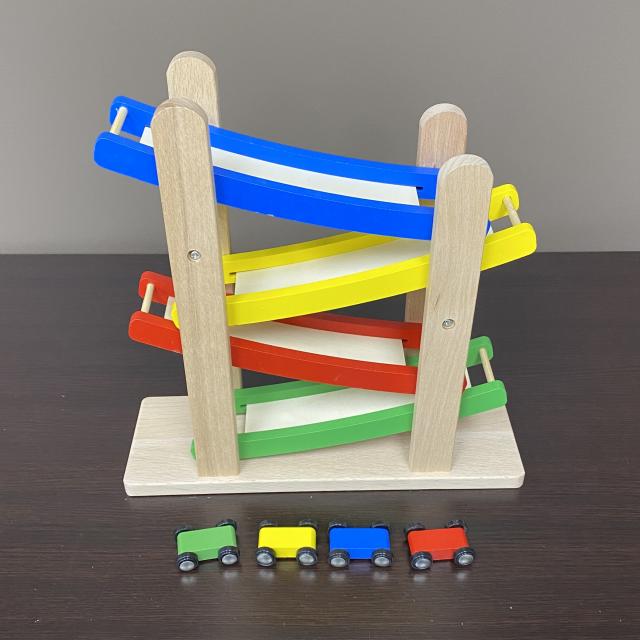 Resource Consultant Specialized Materials:  Cause & Effect - Wooden Ramp with Cars