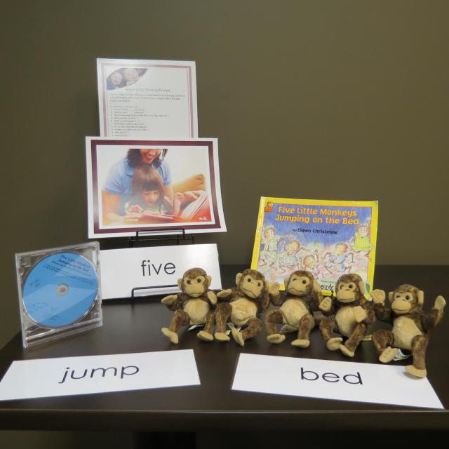 Stories, Poems & Songs: Five Little Monkeys Jumping On The Bed Literacy Kit